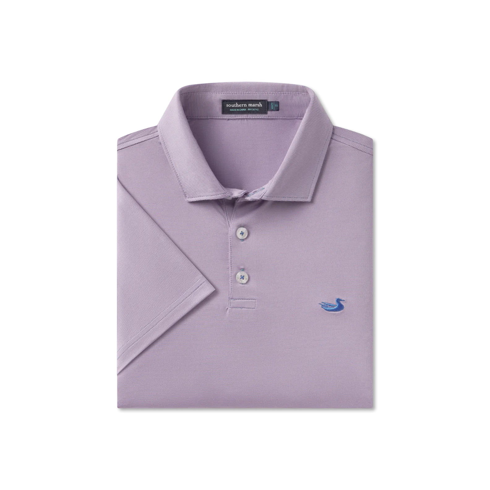 Southern Marsh 21 Youth Bermuda Performance Polo - Wellington Stripe
