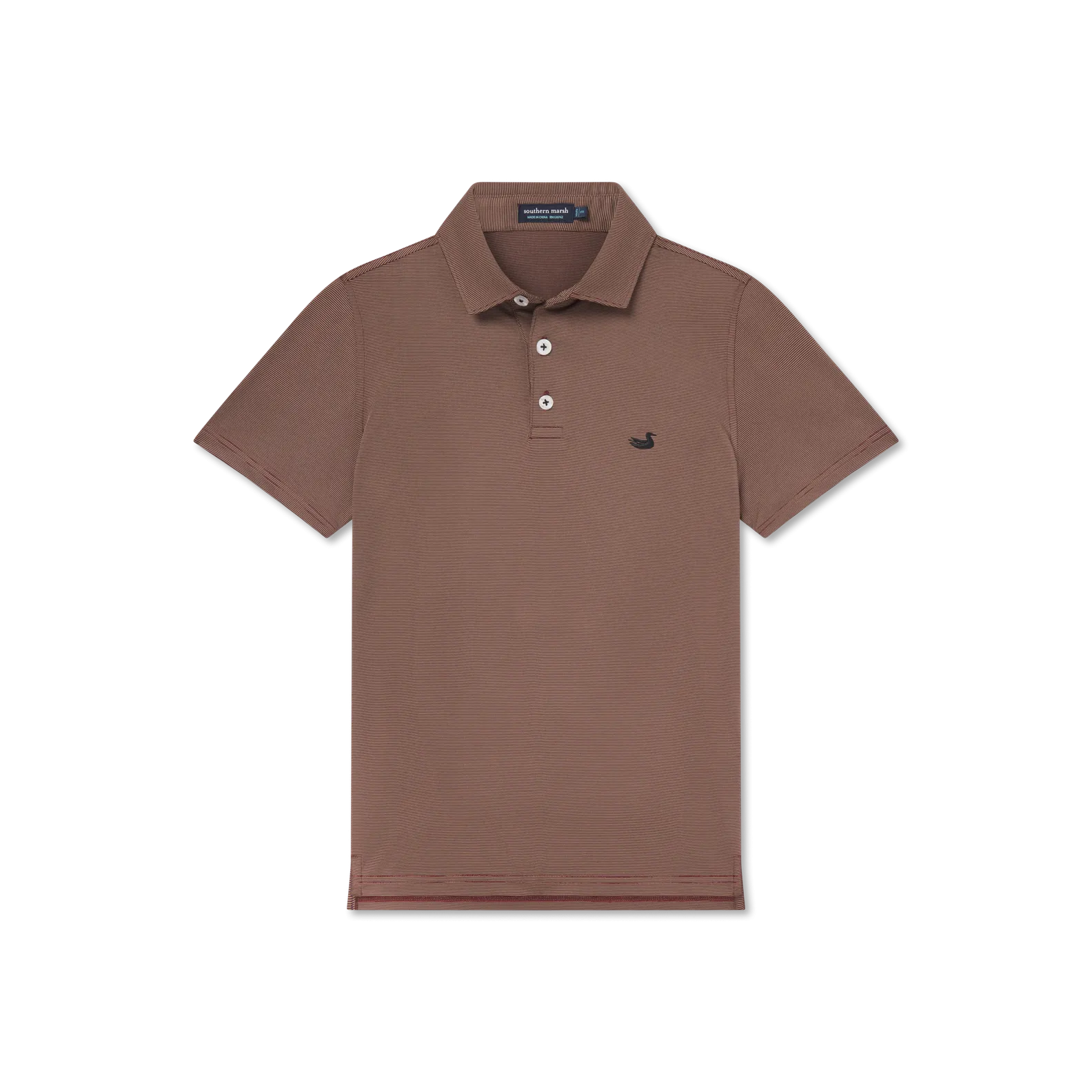 Southern Marsh 21 Youth Bermuda Performance Polo - Wellington Stripe