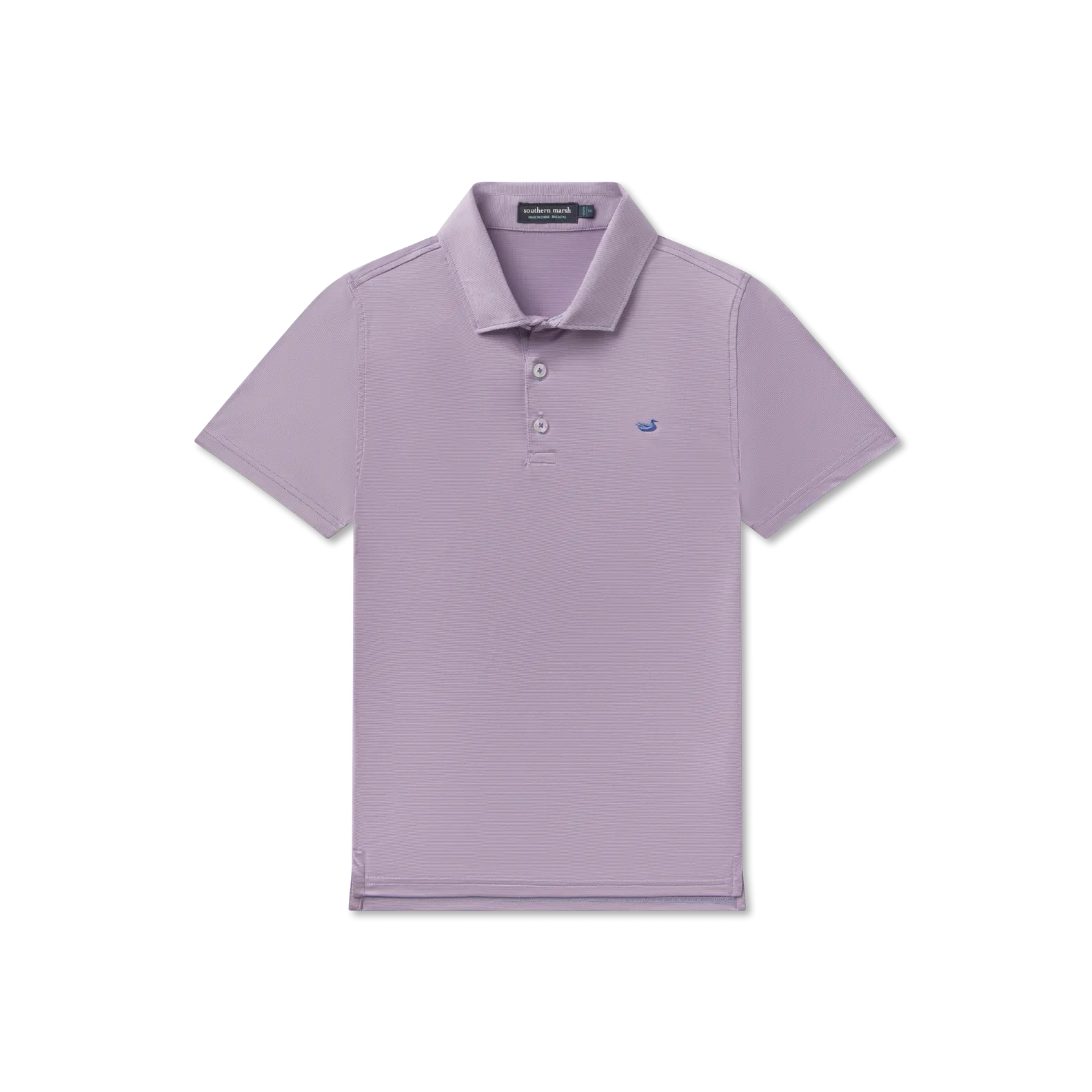 Southern Marsh 21 Youth Bermuda Performance Polo - Wellington Stripe