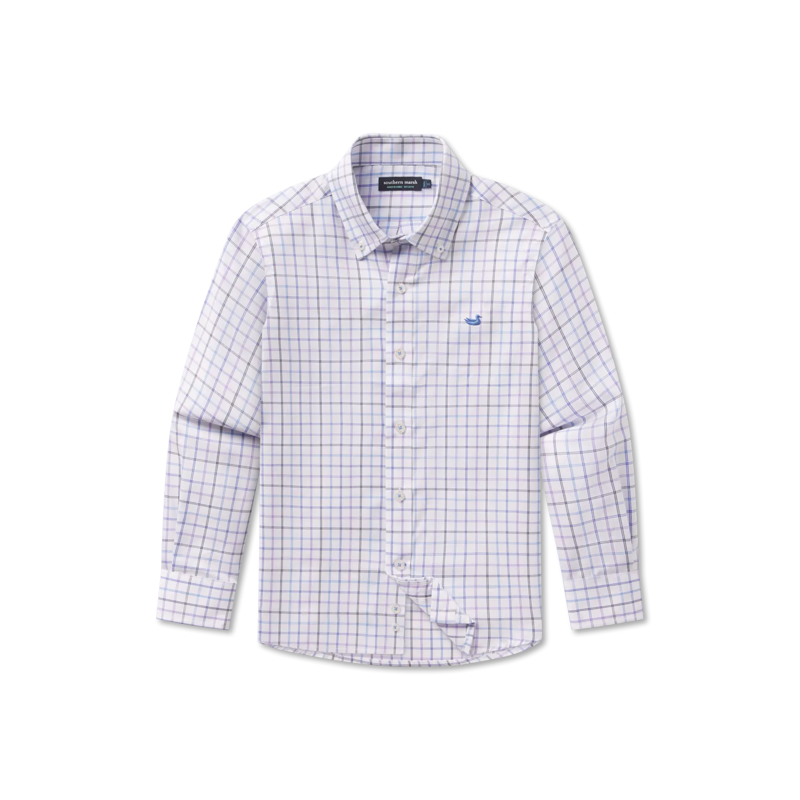 Southern Marsh 21 Youth Chateau Windowpane Dress Shirt