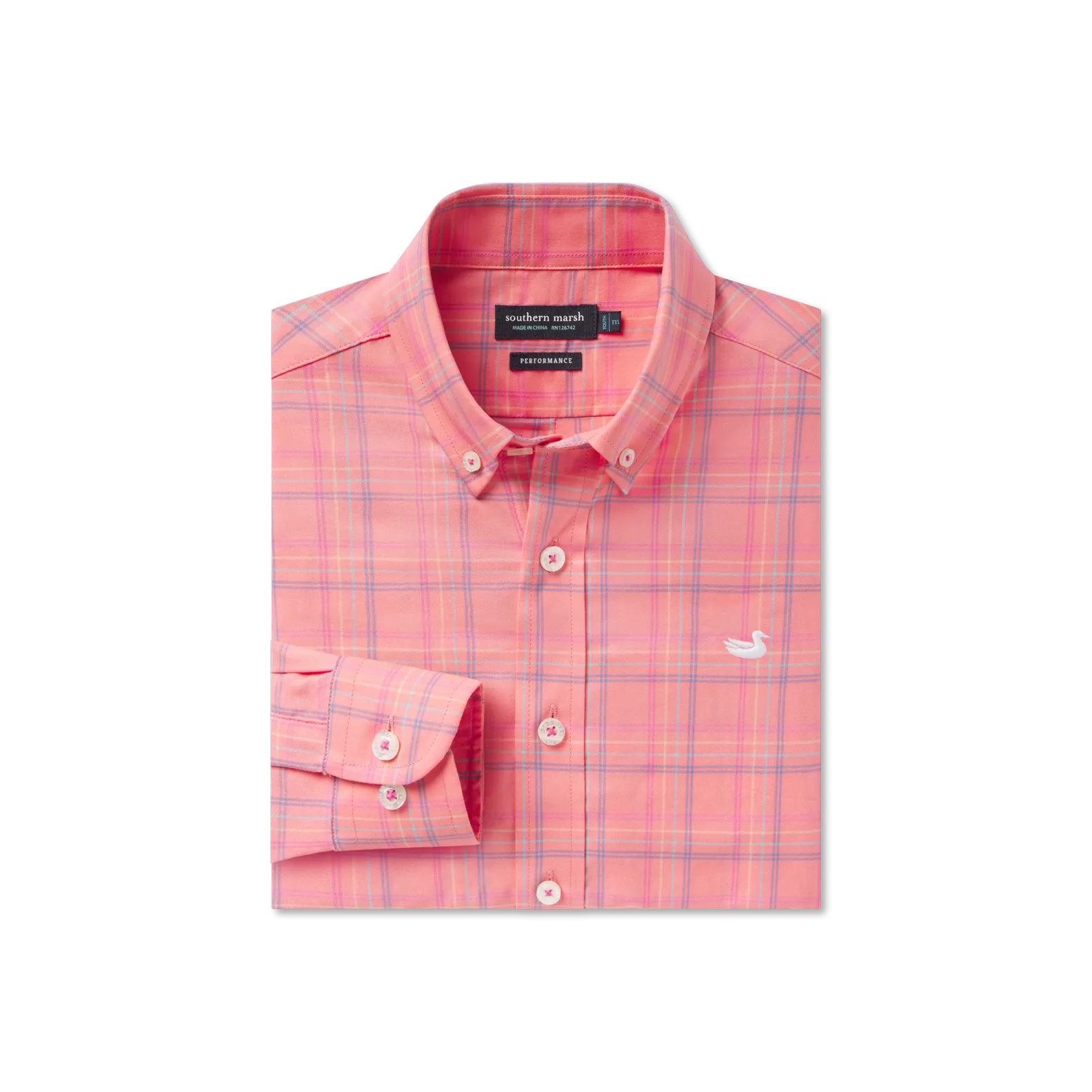 Southern Marsh 21 Youth Chatham Lines Performance Dress Shirt