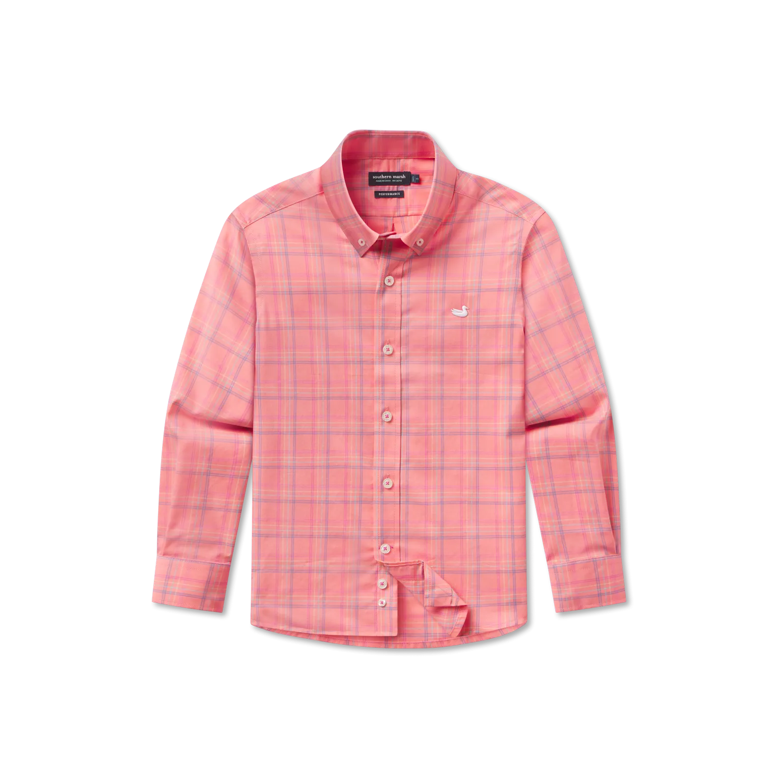Southern Marsh 21 Youth Chatham Lines Performance Dress Shirt