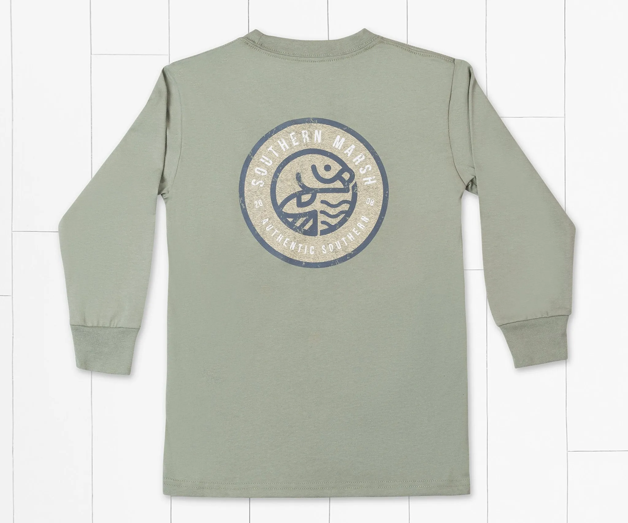 Southern Marsh 21 Youth Circle Catch Tee - Long Sleeve