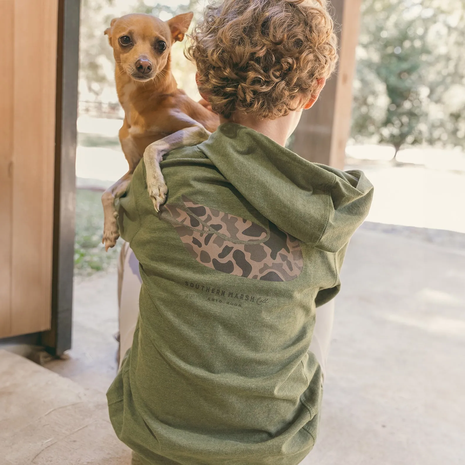 Southern Marsh 21 Youth Classic Hoodie Tee - Duck Originals - Camo