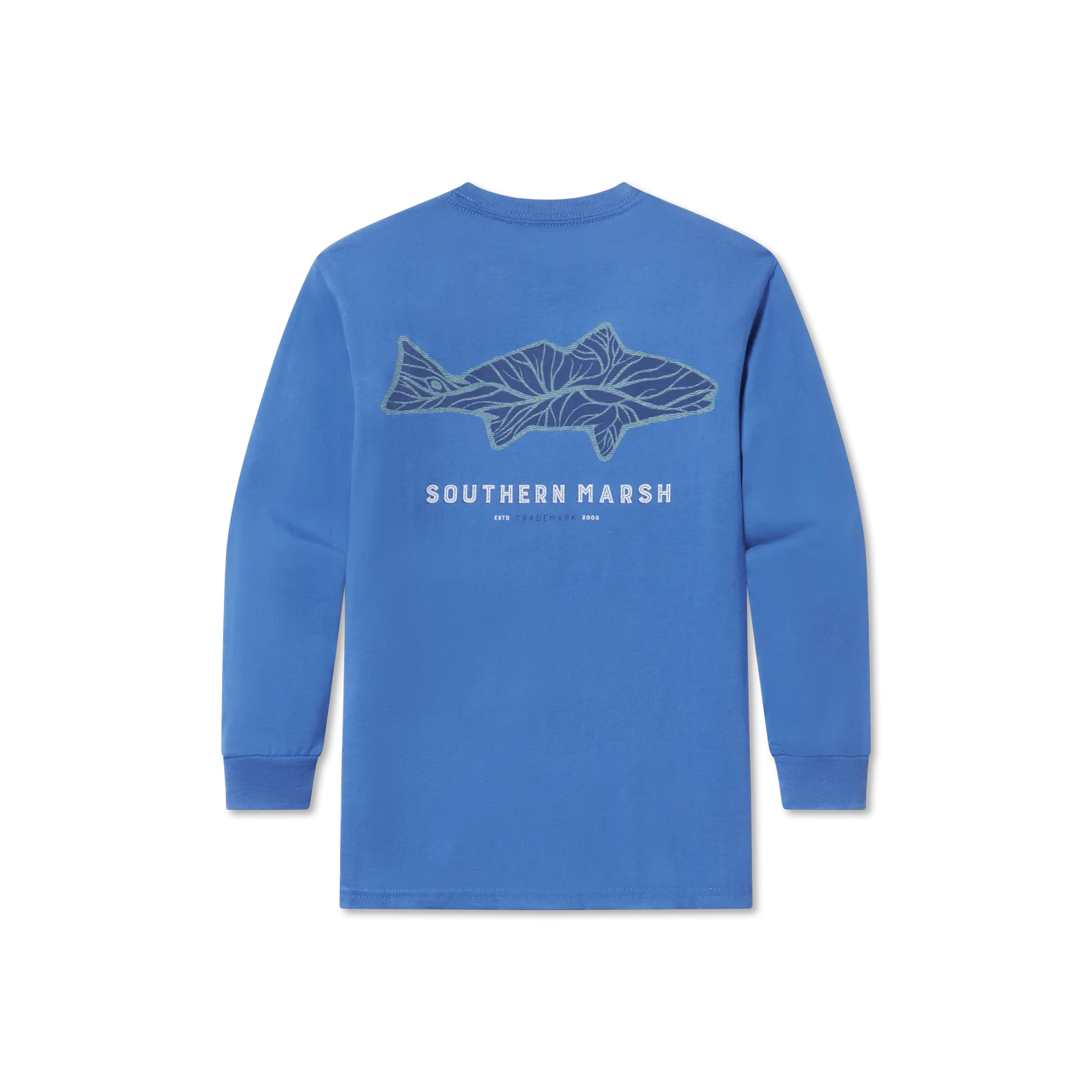 Southern Marsh 21 Youth Delta Fish Tee - Long Sleeve