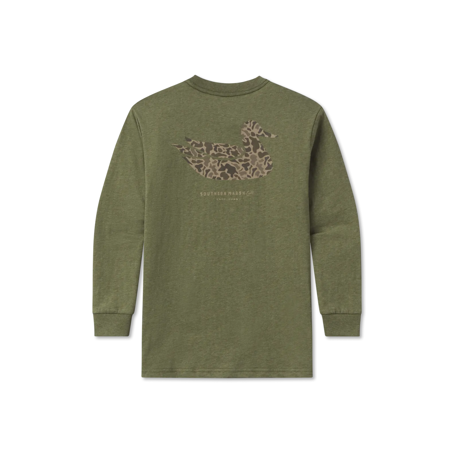 Southern Marsh 21 Youth Duck Originals Tee - Camo - Long Sleeve