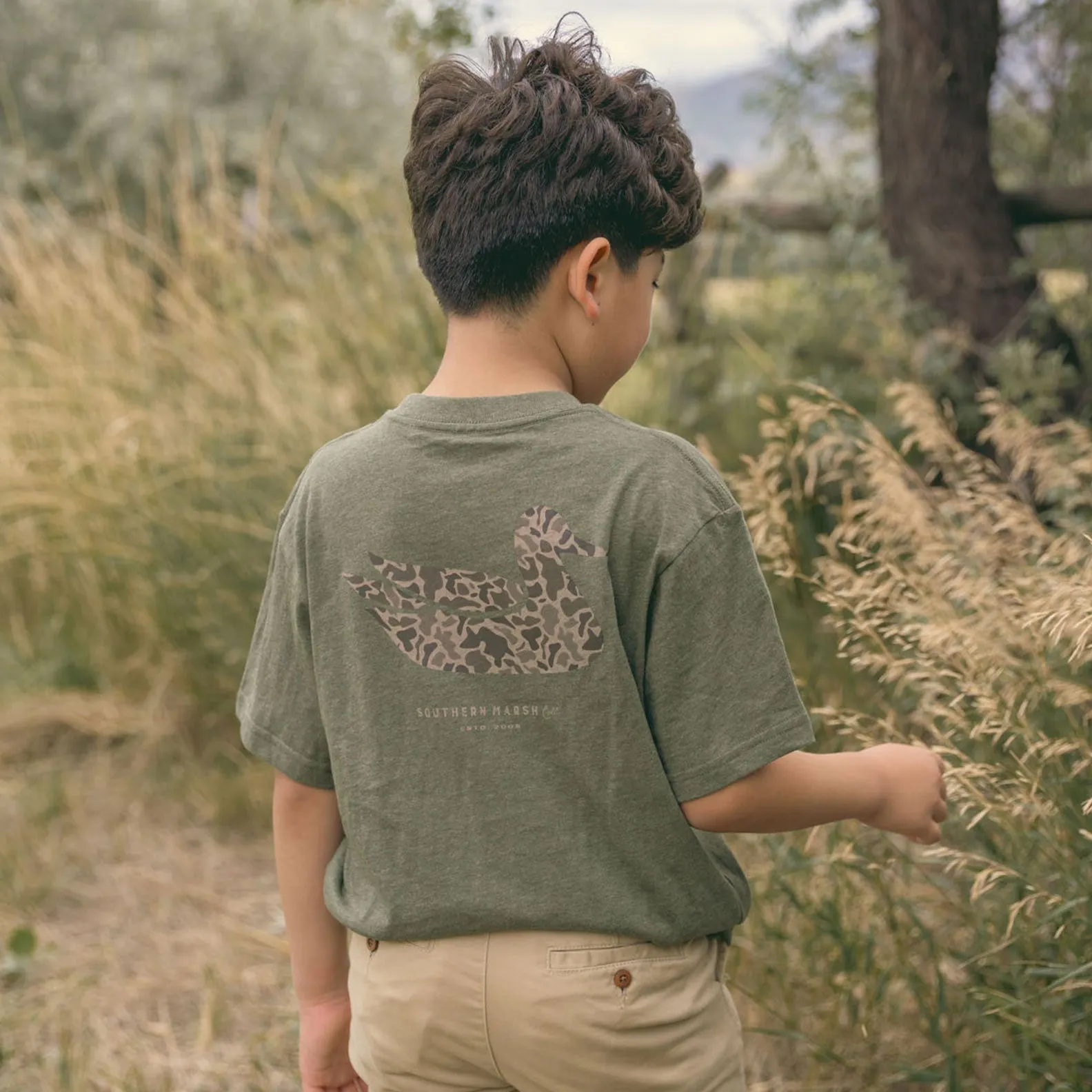 Southern Marsh 21 Youth Duck Originals Tee - Camo