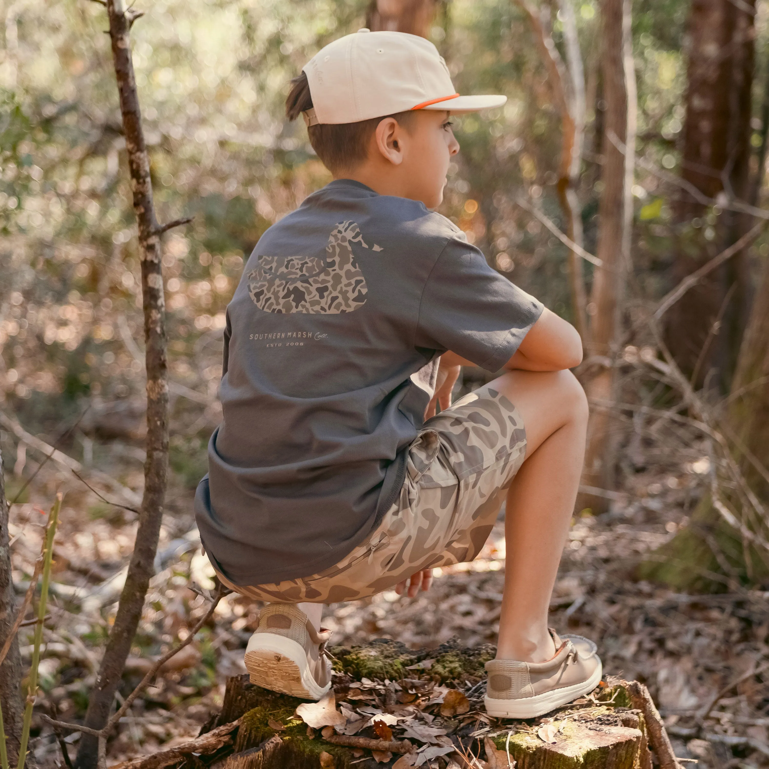 Southern Marsh 21 Youth Duck Originals Tee - Camo