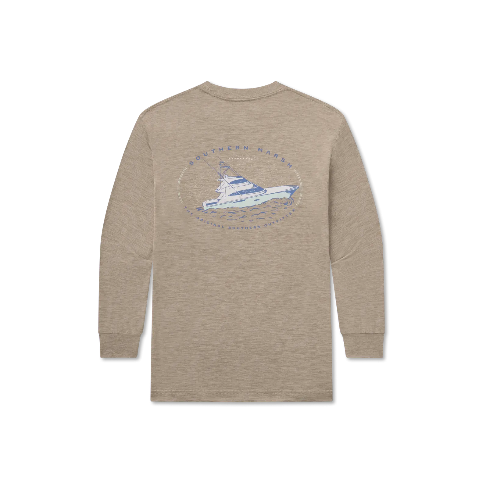Southern Marsh 21 Youth FieldTec™ Heathered - Deep Sea - Long Sleeve