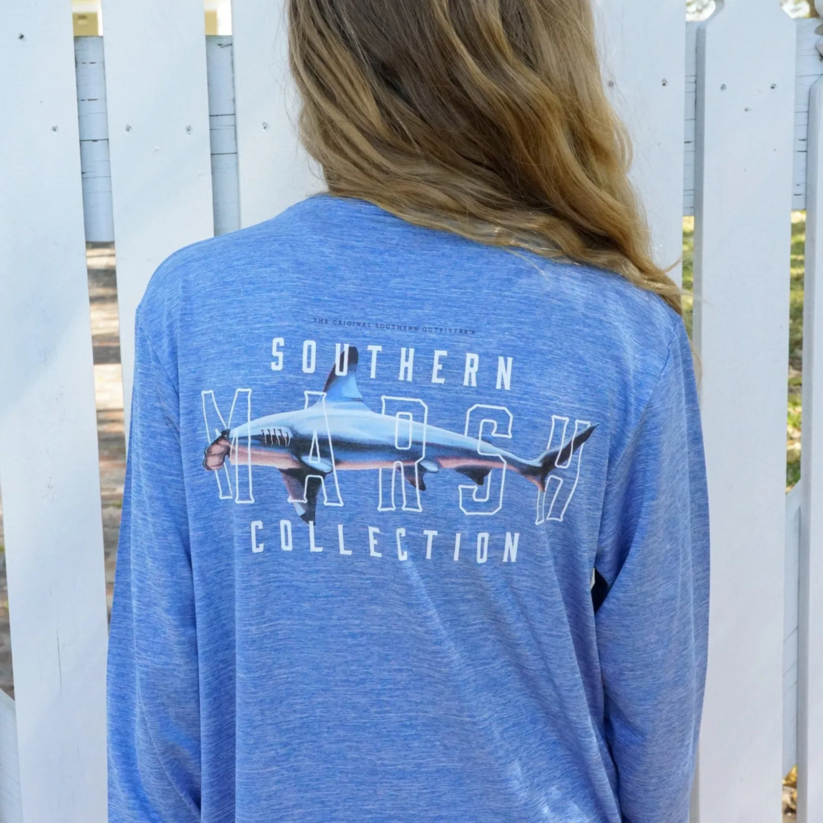 Southern Marsh 21 Youth FieldTec™ Heathered - Hammerhead - Long Sleeve