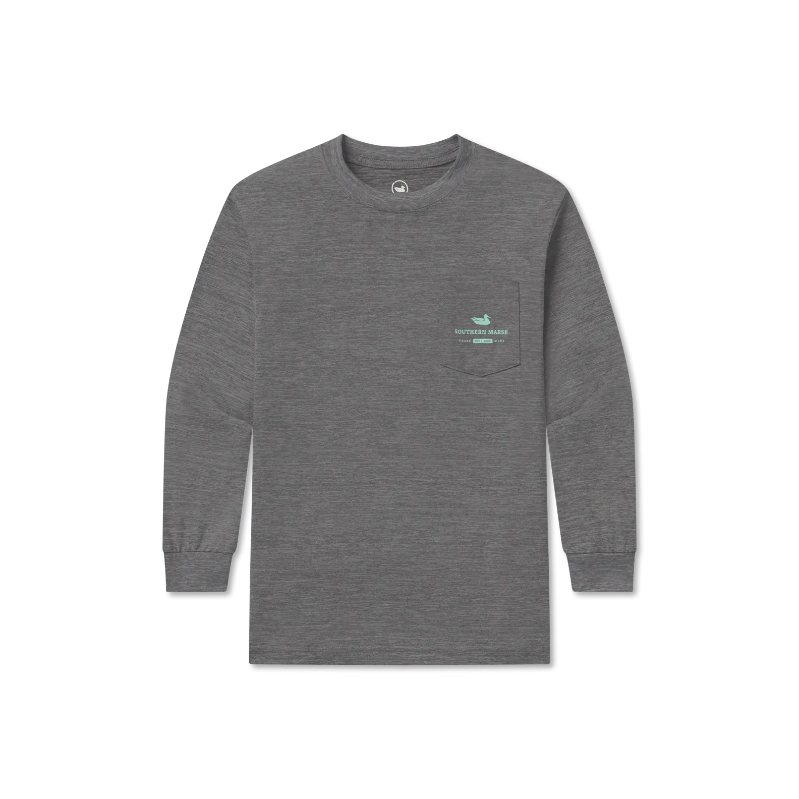 Southern Marsh 21 Youth FieldTec™ Heathered - Made in the Gulf - Tuna - Long Sleeve