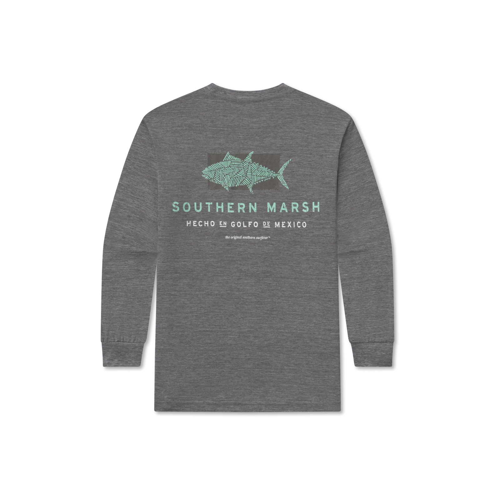 Southern Marsh 21 Youth FieldTec™ Heathered - Made in the Gulf - Tuna - Long Sleeve