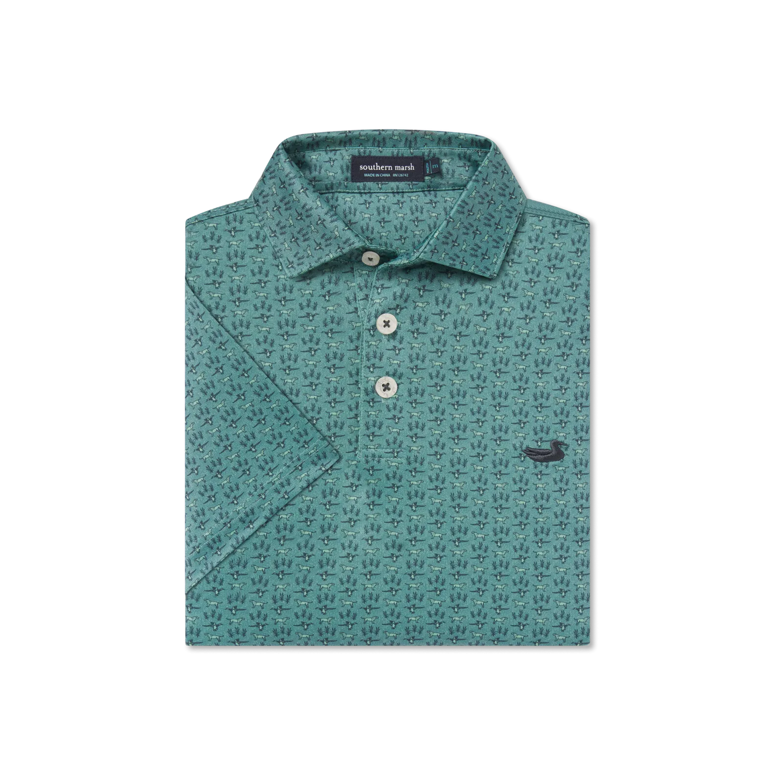 Southern Marsh 21 Youth Flyline Performance Polo - Marsh Morning