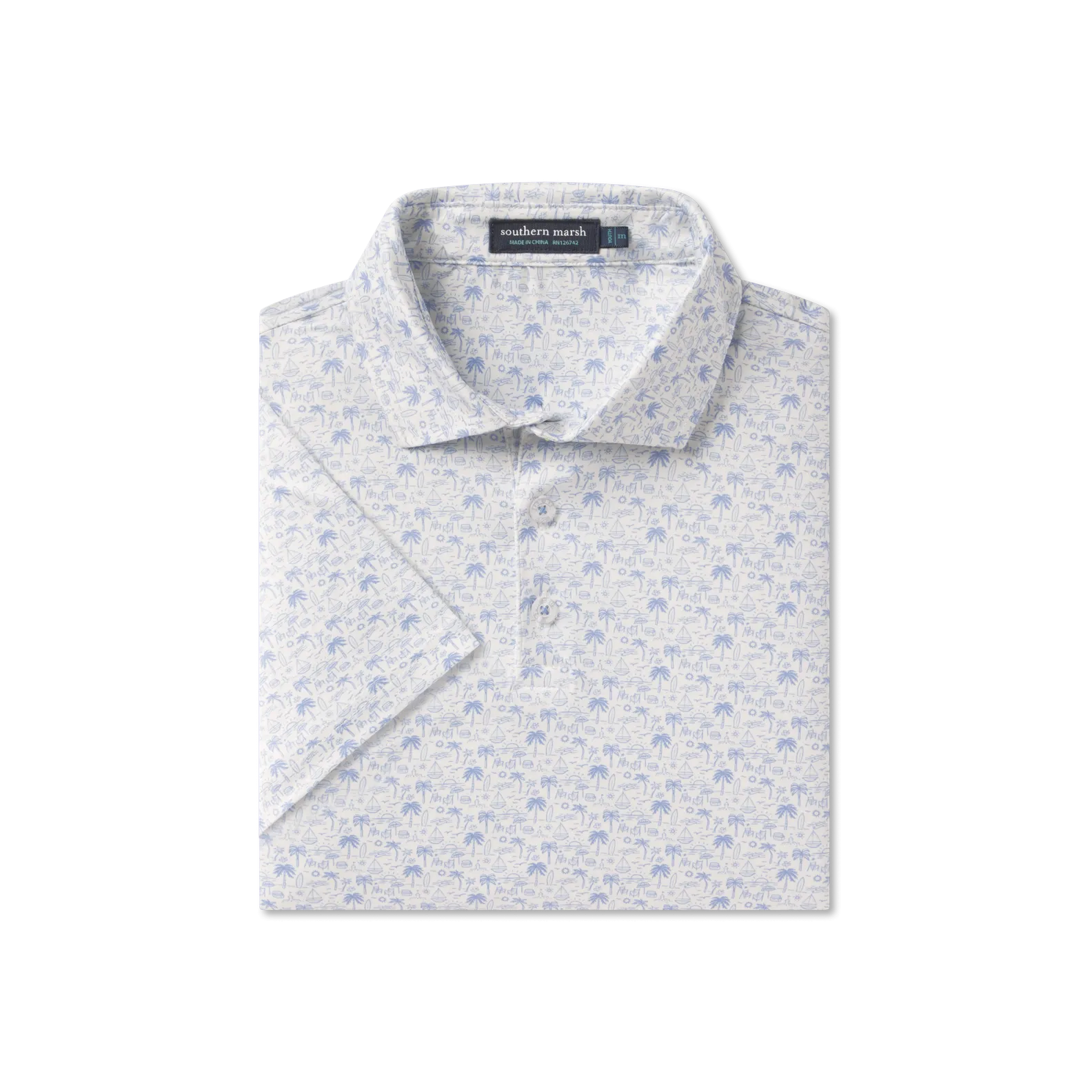 Southern Marsh 21 Youth Flyline Performance Polo - Summertime Blues