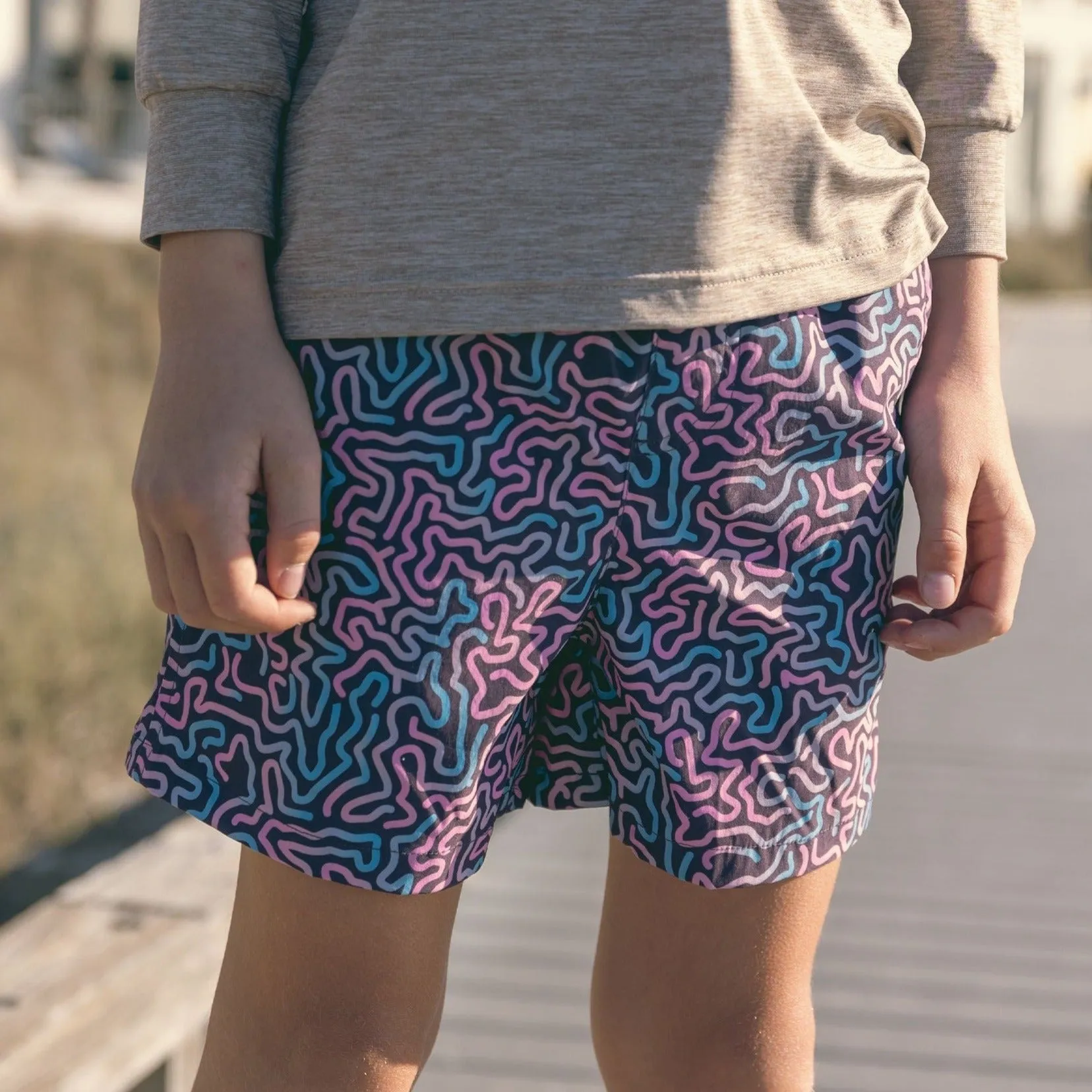 Southern Marsh 21 Youth Harbor Stretch Trunk - Coral Fades
