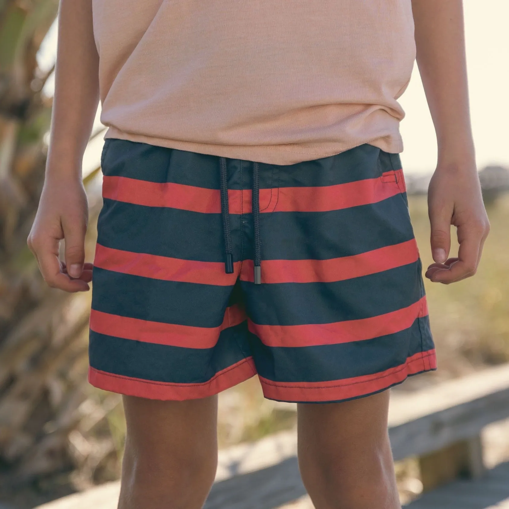 Southern Marsh 21 Youth Harbor Swim Trunk - Stripe Fade