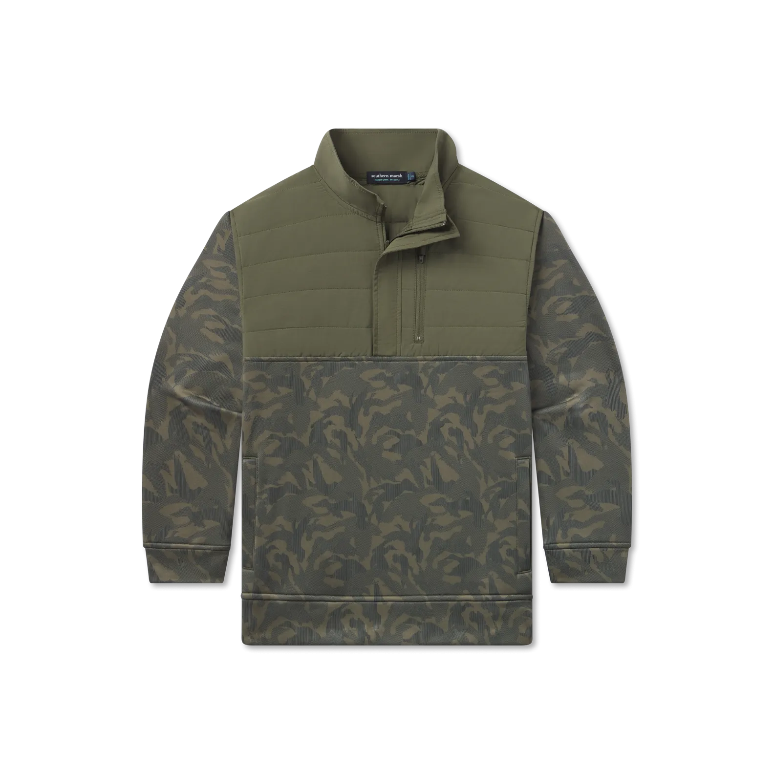 Southern Marsh 21 Youth Harris Stretch Pullover - Duck Camo
