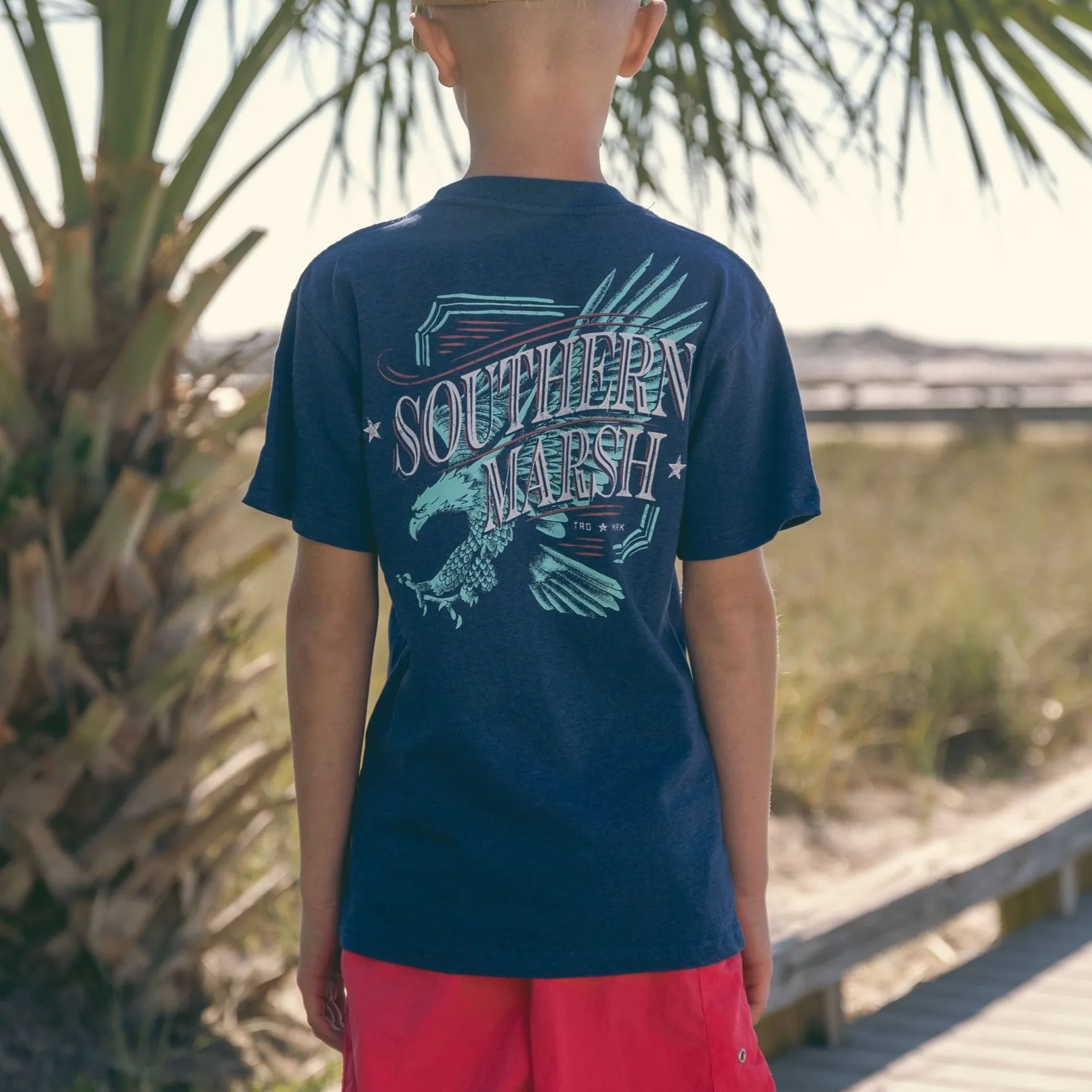 Southern Marsh 21 Youth Liberty Eagle Tee