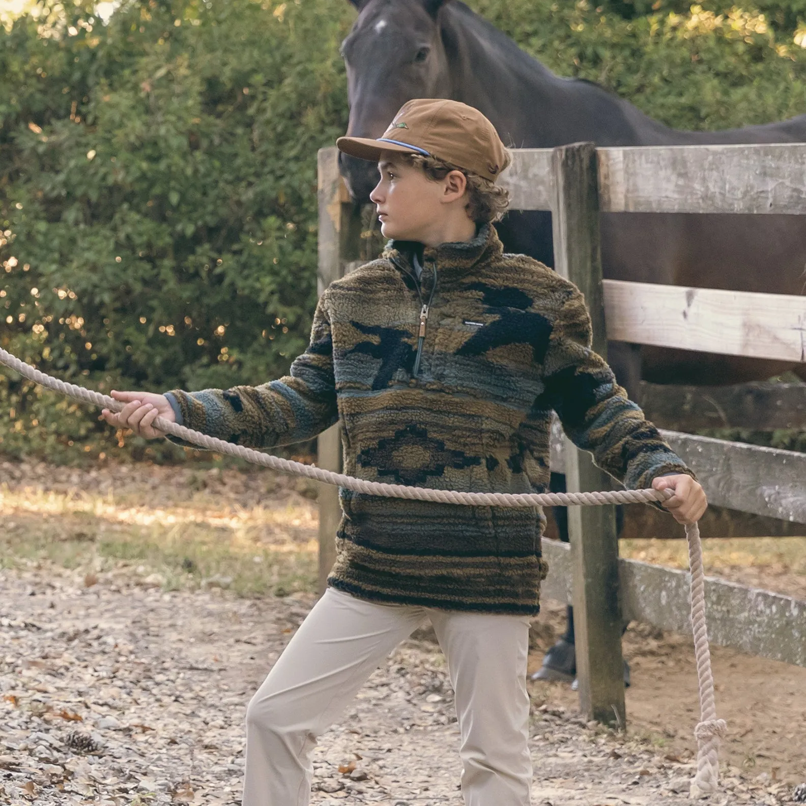 Southern Marsh 21 Youth Matagorda Rustic Fleece Pullover