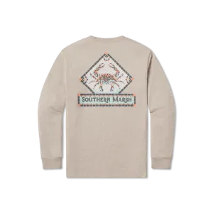 Southern Marsh 21 Youth Mosaic Crab Tee - Long Sleeve