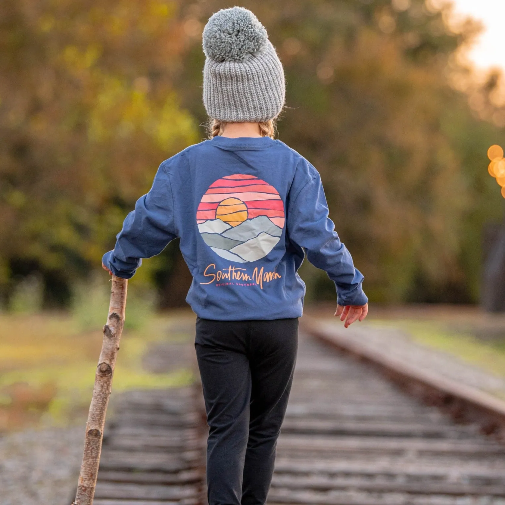 Southern Marsh 21 Youth Paper Mountains Tee - Long Sleeve