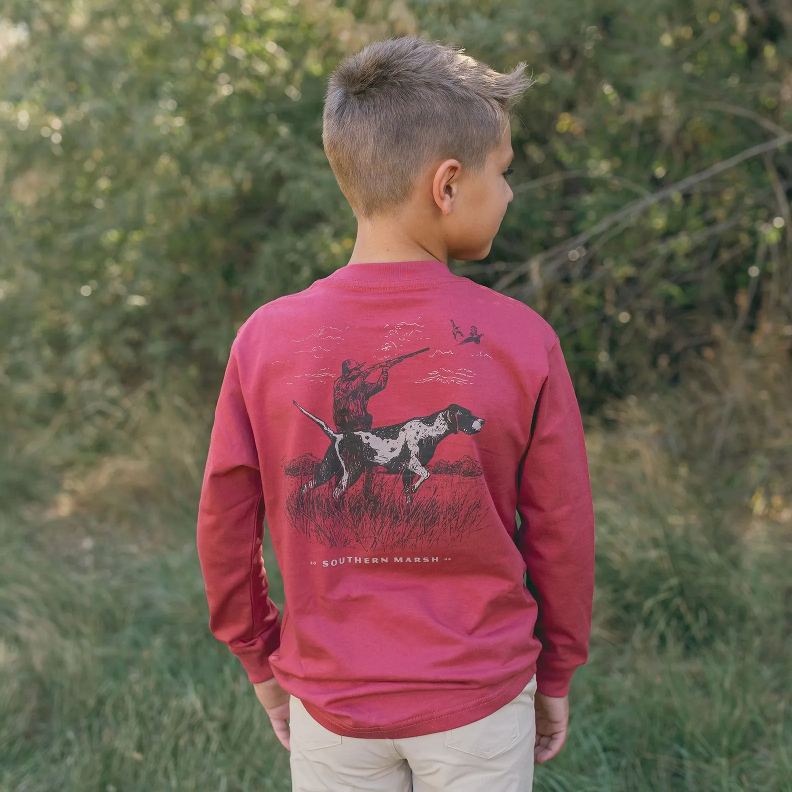 Southern Marsh 21 Youth Pointer Uplander Tee - Long Sleeve