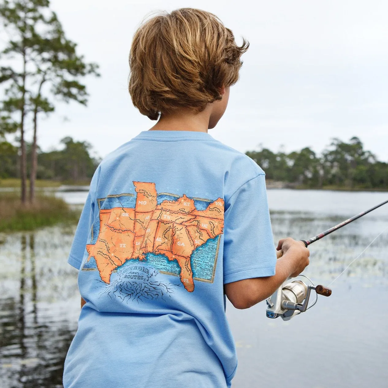 Southern Marsh 21 Youth River Route Collection Tee - The South