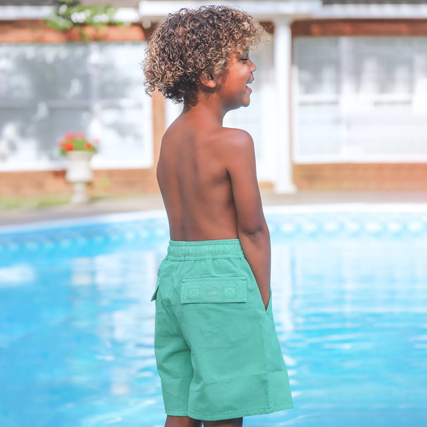 Southern Marsh 21 Youth SEAWASH™ Stretch Swim Trunk - Malibu
