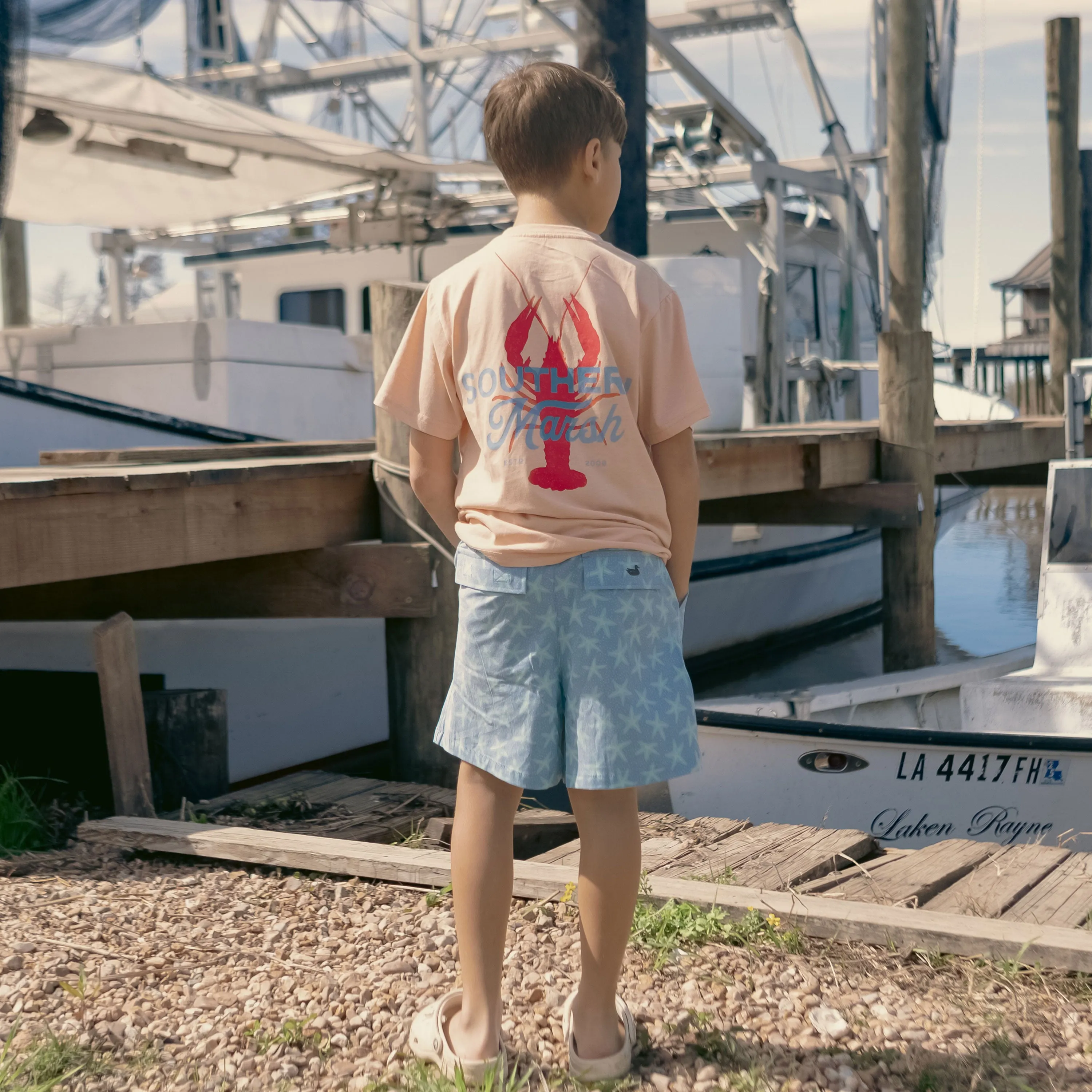 Southern Marsh 21 Youth SEAWASH™ Tee - Crawfish Time