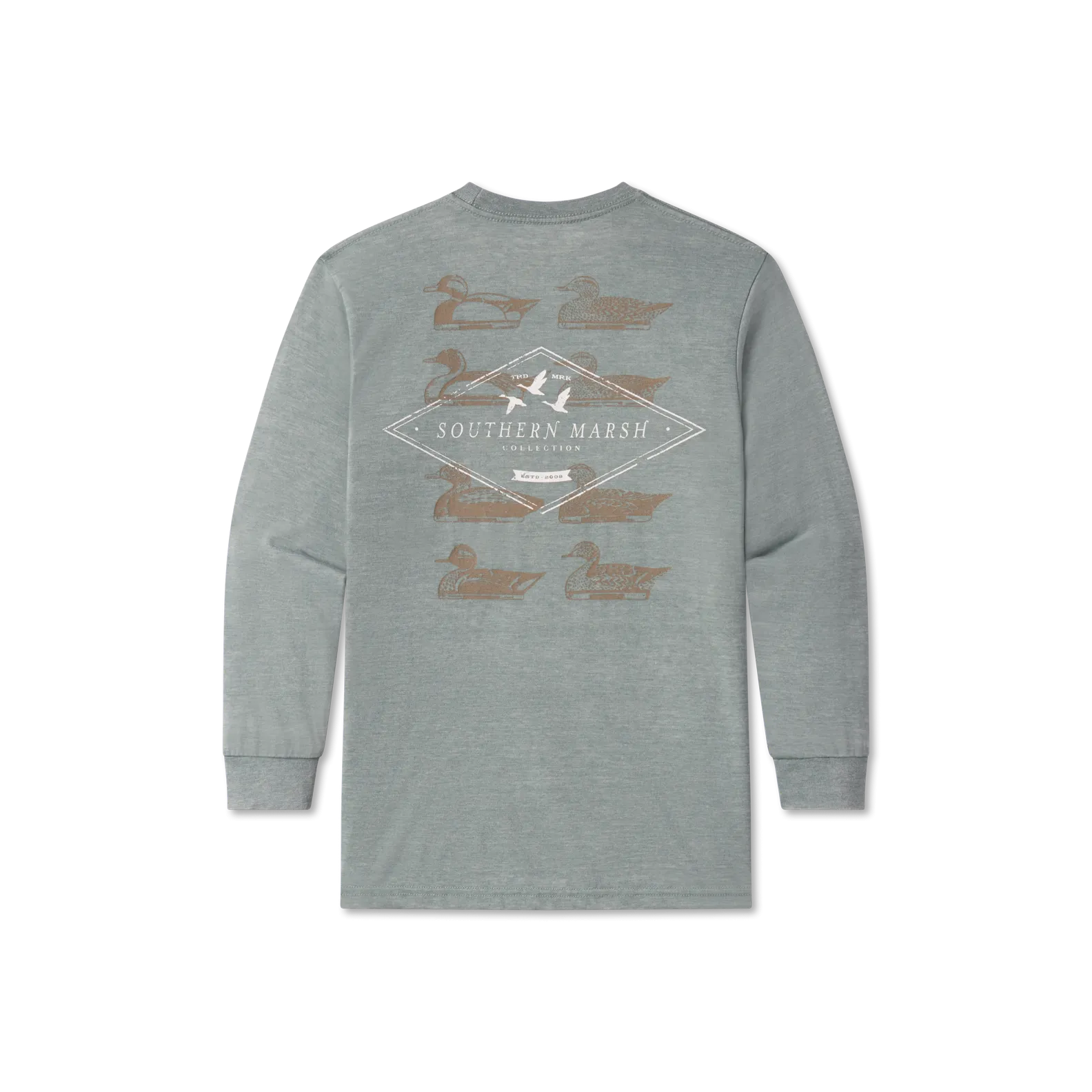 Southern Marsh 21 Youth SEAWASH™ Tee - Decoy Stamp - Long Sleeve
