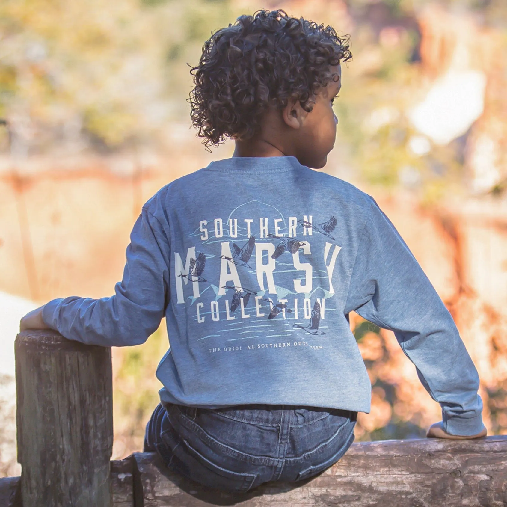 Southern Marsh 21 Youth SEAWASH™ Tee - Etched Formation - Long Sleeve
