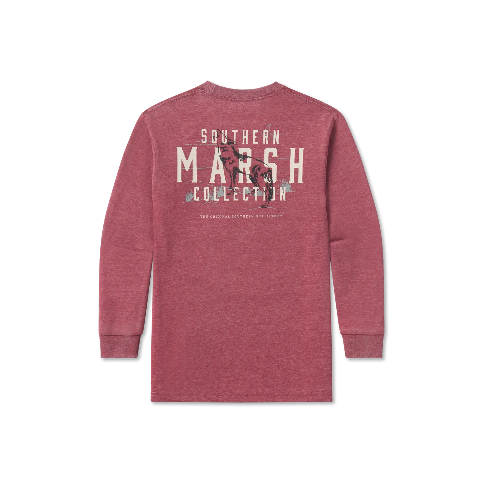 Southern Marsh 21 Youth SEAWASH™ Tee - Etched Howl - Long Sleeve