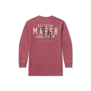 Southern Marsh 21 Youth SEAWASH™ Tee - Etched Howl - Long Sleeve