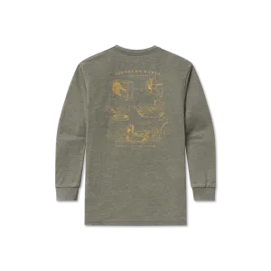 Southern Marsh 21 Youth SEAWASH™ Tee - Mallard in the Making - Long Sleeve