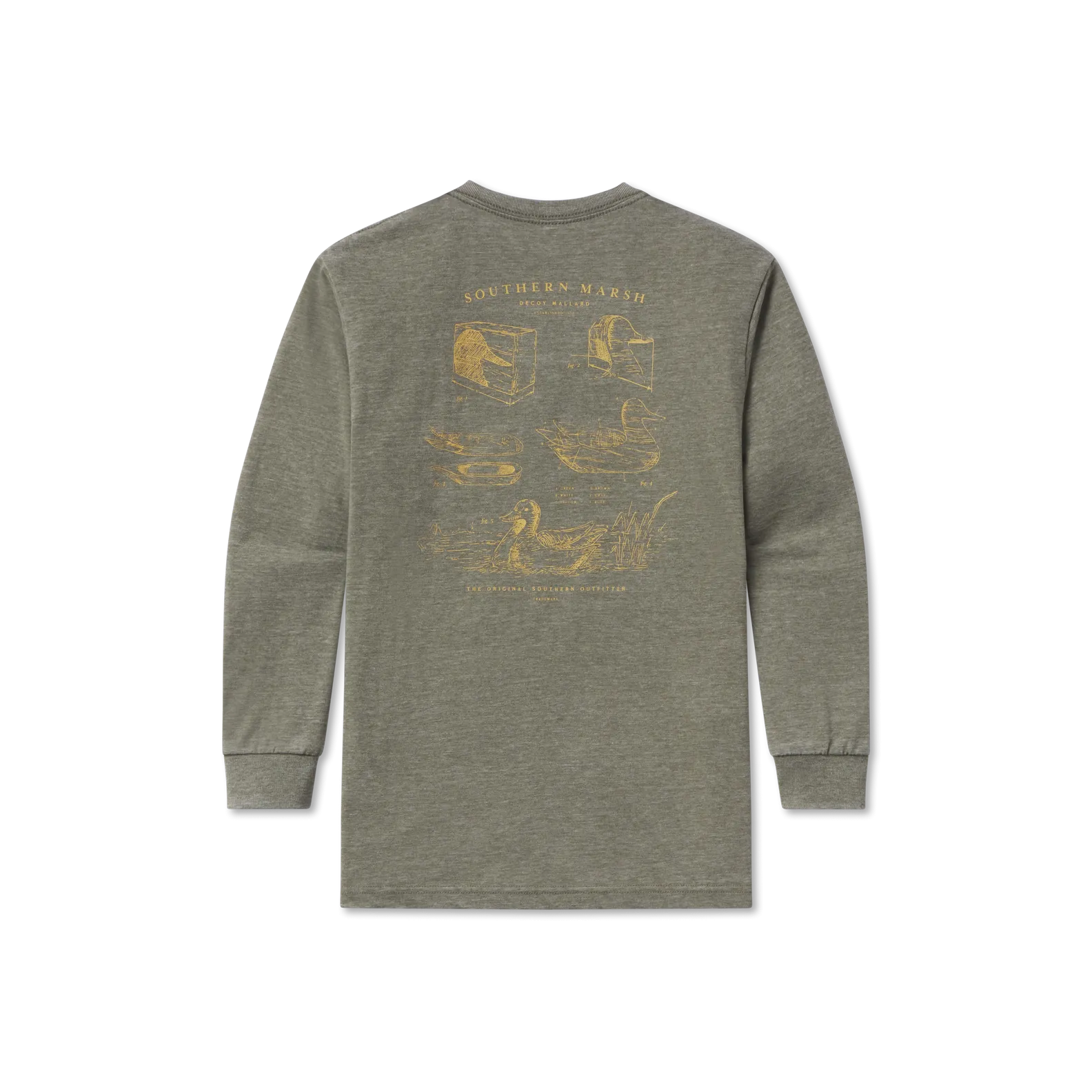 Southern Marsh 21 Youth SEAWASH™ Tee - Mallard in the Making - Long Sleeve