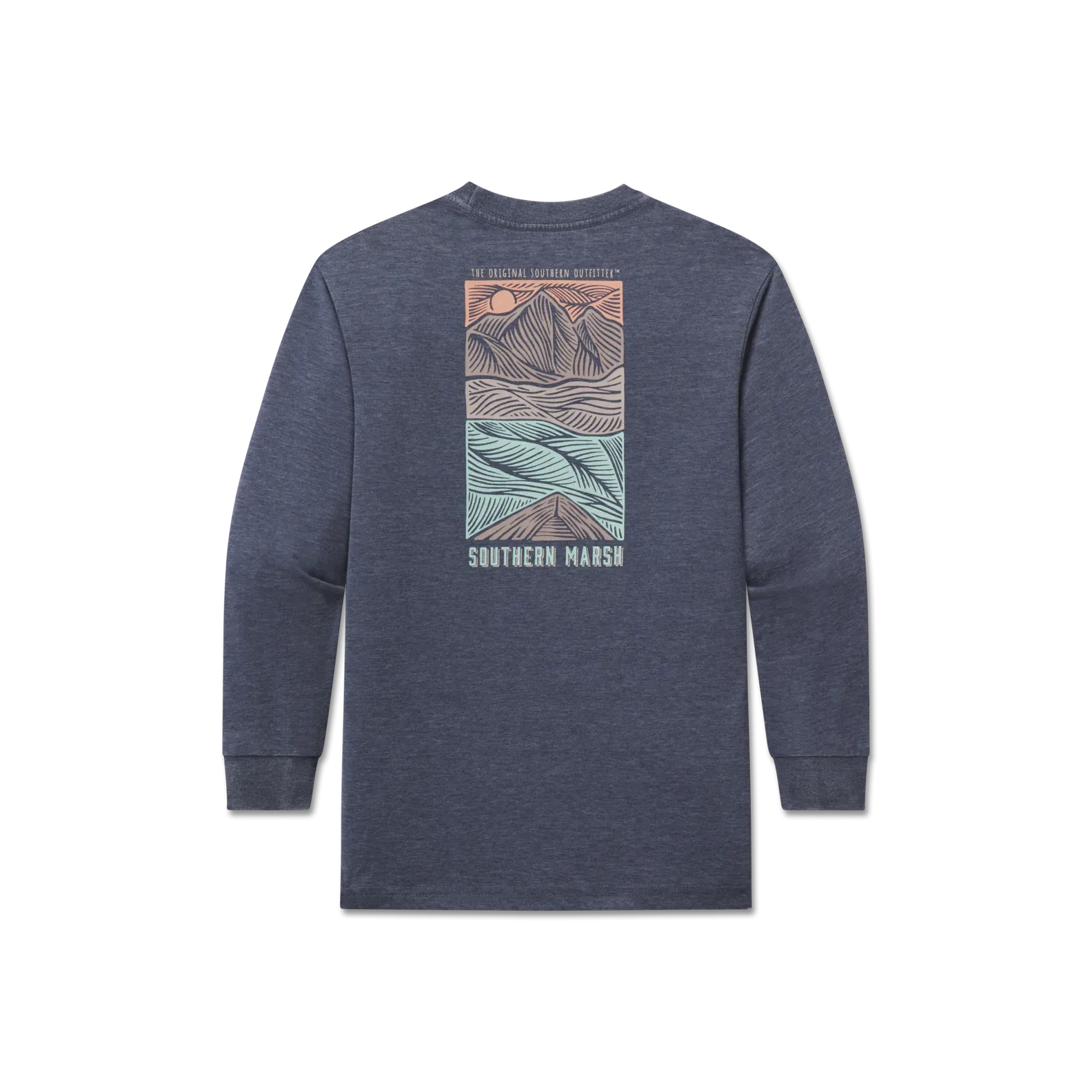 Southern Marsh 21 Youth SEAWASH™ Tee - Woodcut Canoe - Long Sleeve
