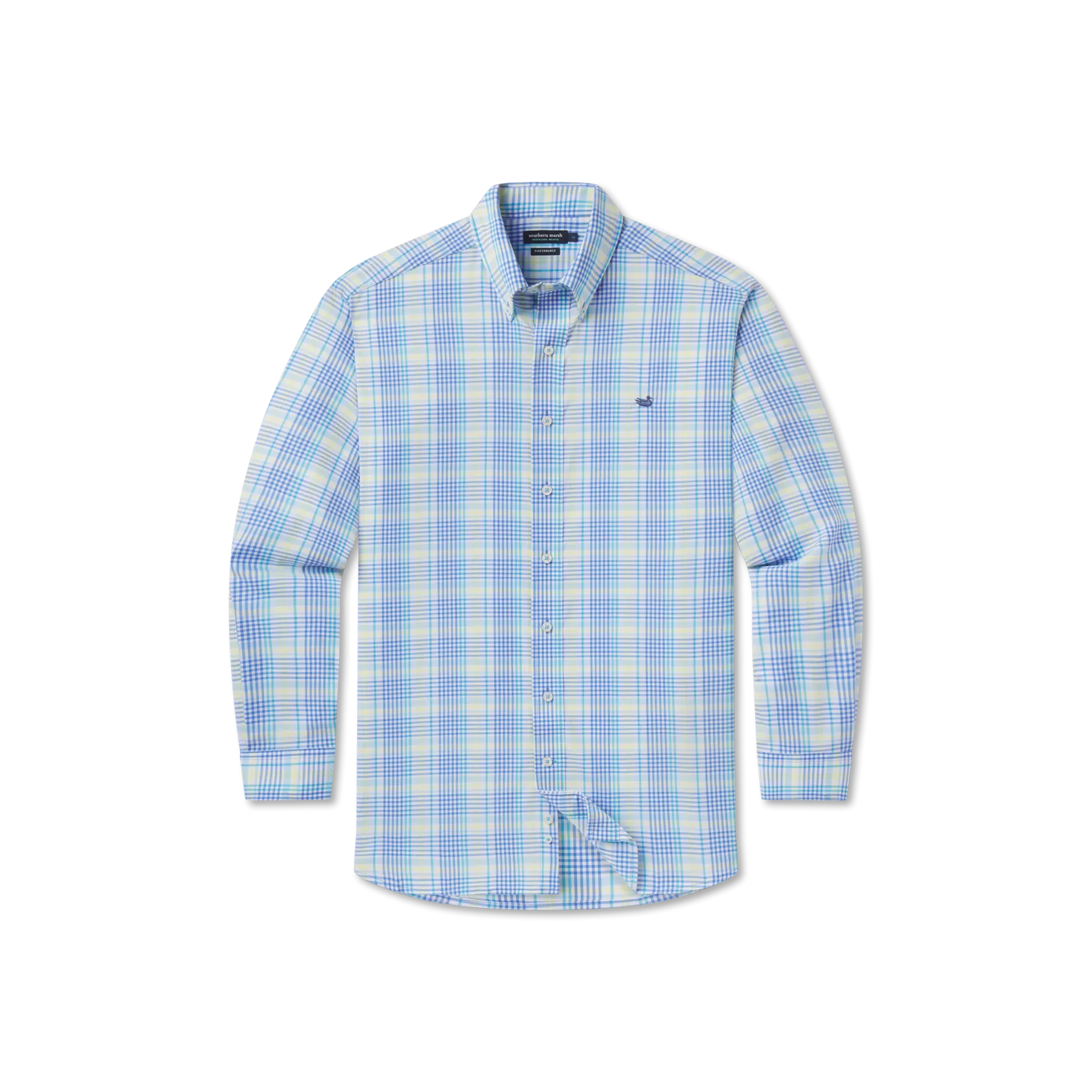 Southern Marsh 21 Youth Shores Windowpane Performance Dress Shirt