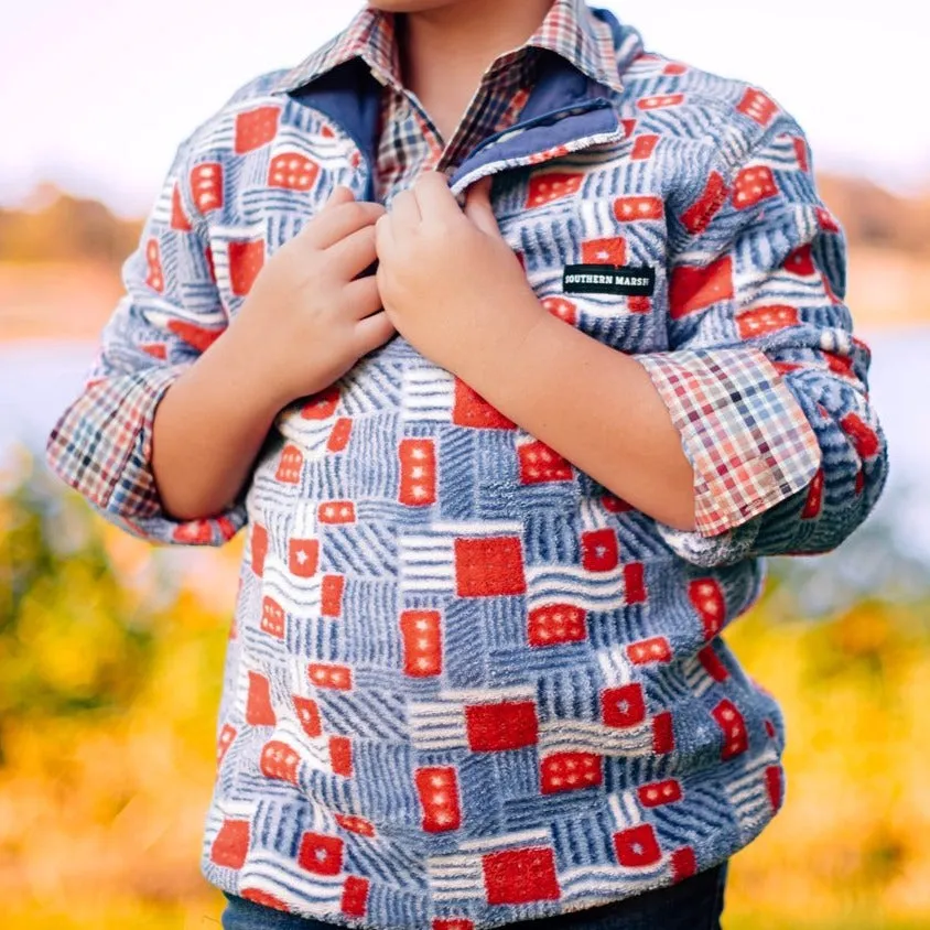 Southern Marsh 21 Youth Star-Spangled Fleece Pullover