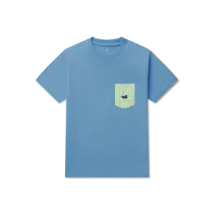 Southern Marsh 21 Youth Stewart Pocket Tee - Gingham
