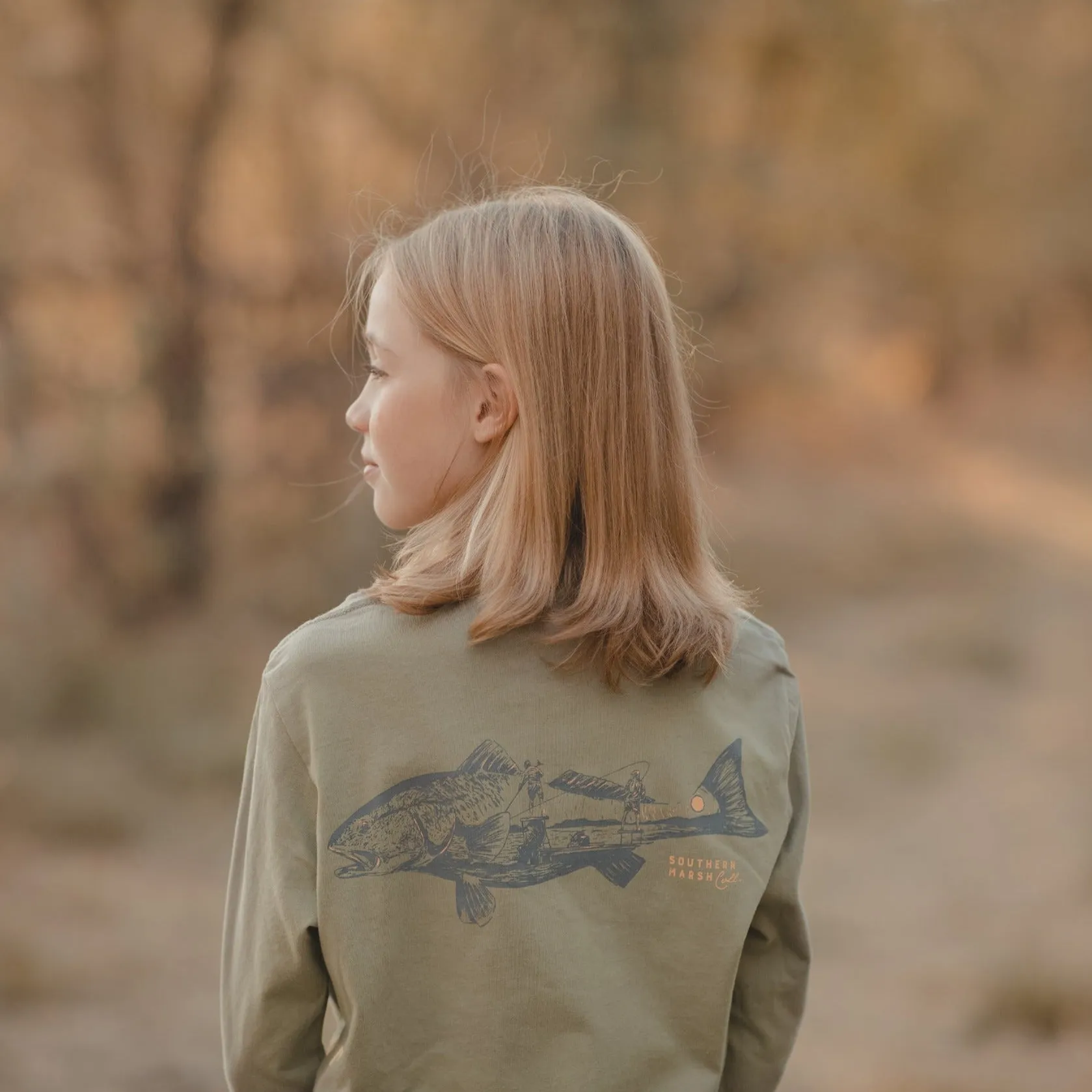Southern Marsh 21 Youth Sunset Spots Tee - Long Sleeve