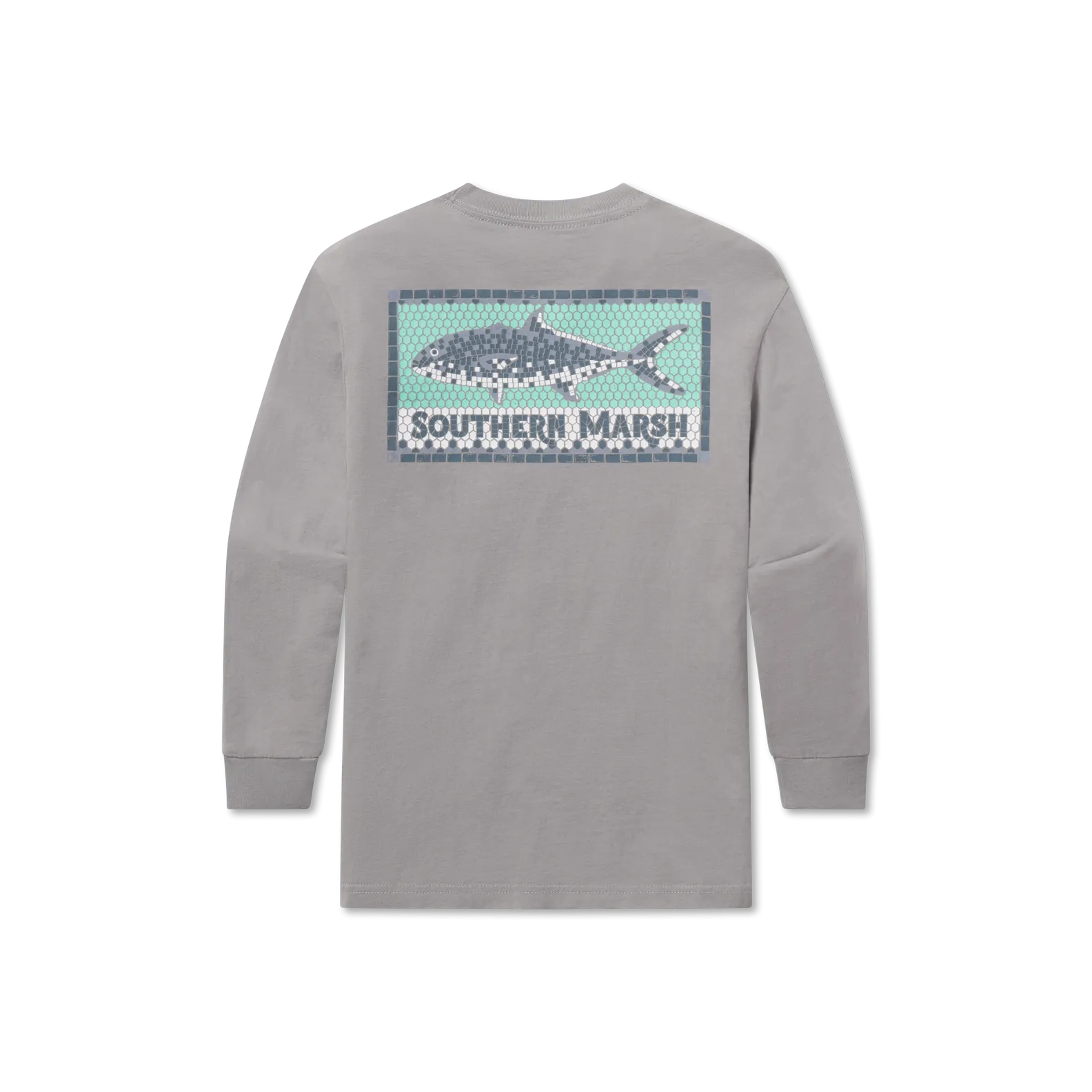Southern Marsh 21 Youth Tile Fish Tee - Long Sleeve