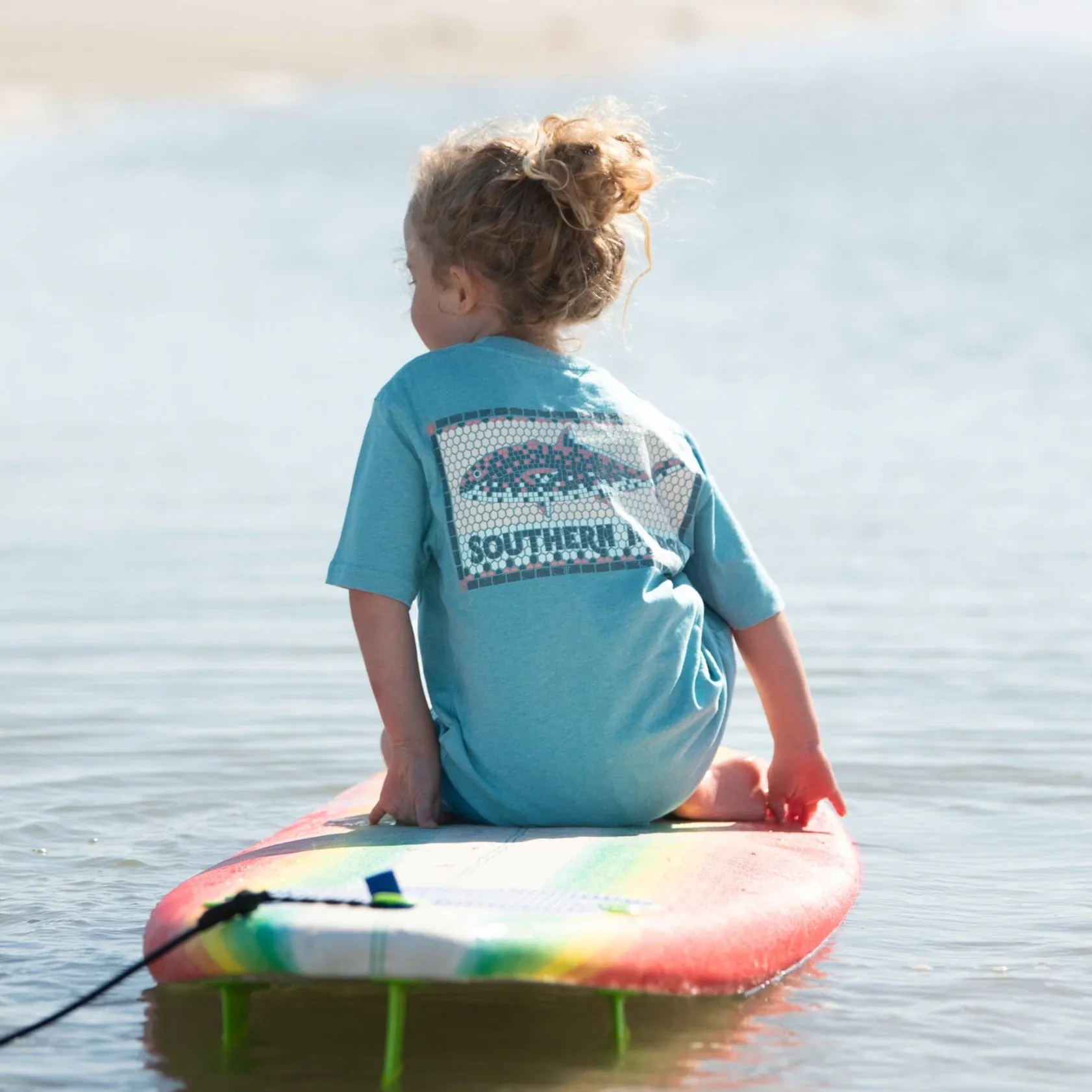 Southern Marsh 21 Youth Tile Fish Tee