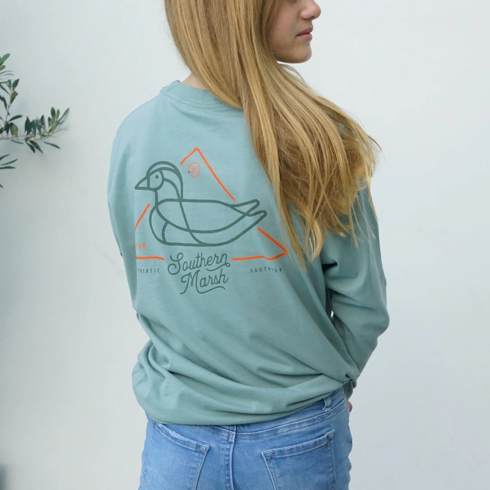Southern Marsh 21 Youth Warning Duck Tee - Long Sleeve