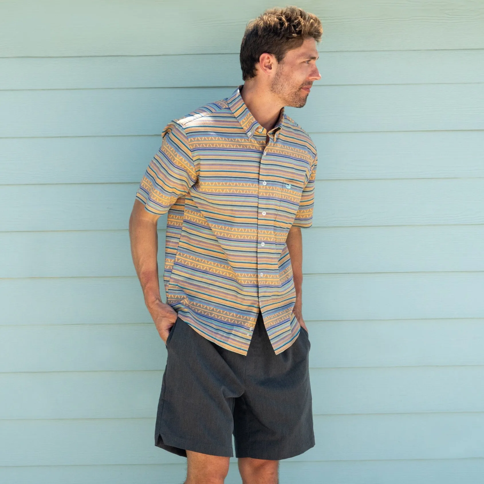 Southern Marsh 21 Yuma Performance Shirt - Pacific Stripe