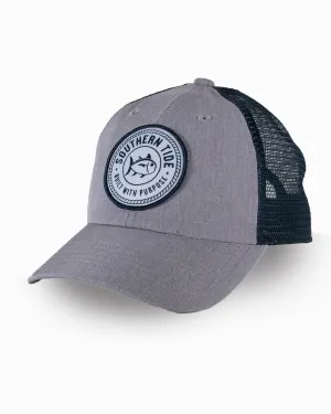 Southern Tide Youth ST Classic Tide Patch Performance Hat - Grey