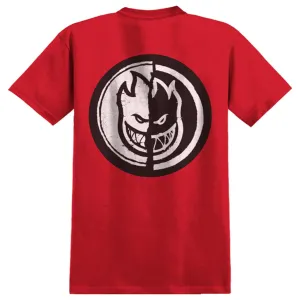 SPITFIRE - YOUTH YING YANG TEE RED/WHITE