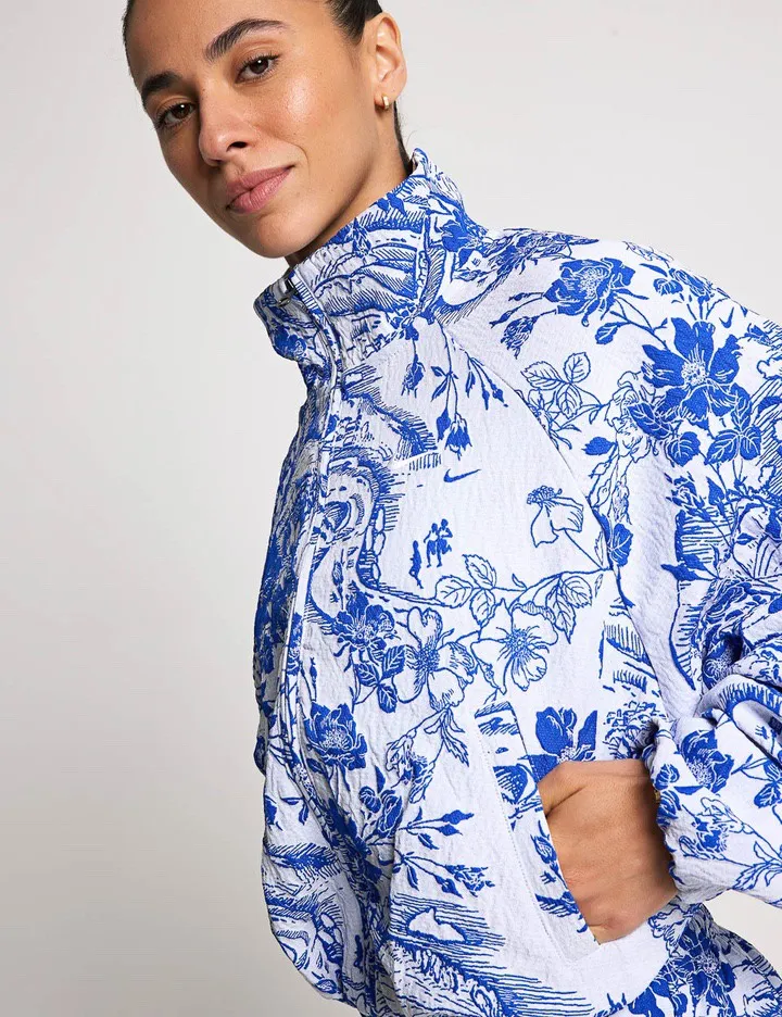 Sportswear Collection Jacquard Track Jacket - White/Hyper Royal