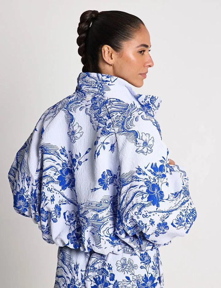Sportswear Collection Jacquard Track Jacket - White/Hyper Royal