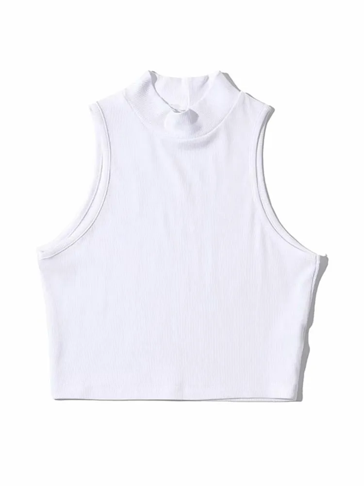 Summer High Neck  Crop Top Anna Kay Co