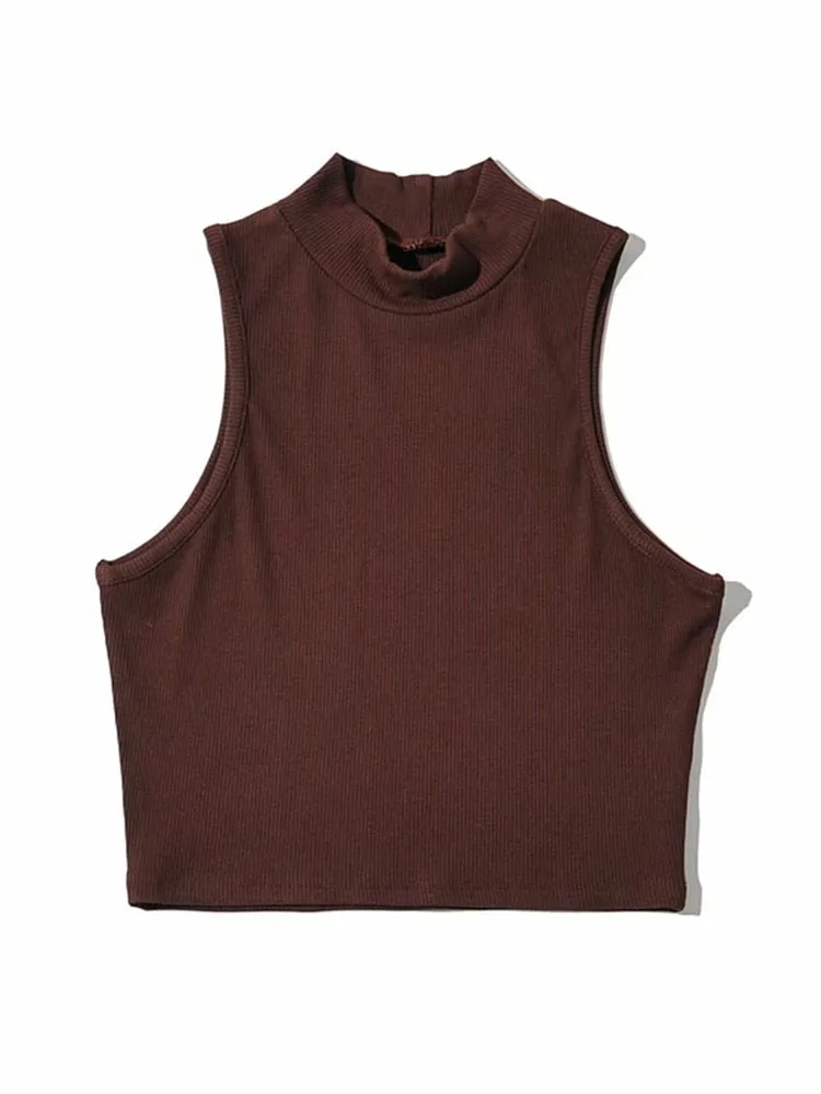Summer High Neck  Crop Top Anna Kay Co